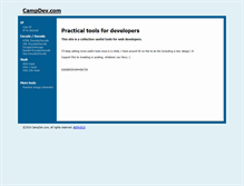 Tablet Screenshot of campdev.com